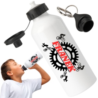 Bidon z nadrukiem Butelka na wodę Trening Sport Szkoła z Imieniem