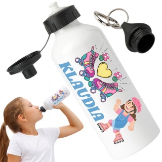 Bidon z nadrukiem Butelka na wodę Trening Sport Szkoła z Imieniem