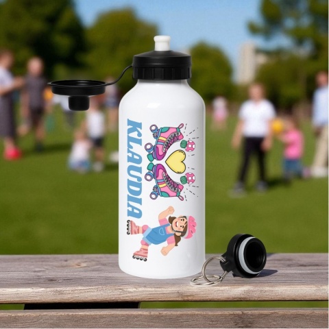 Bidon z nadrukiem Butelka na wodę Trening Sport Szkoła z Imieniem