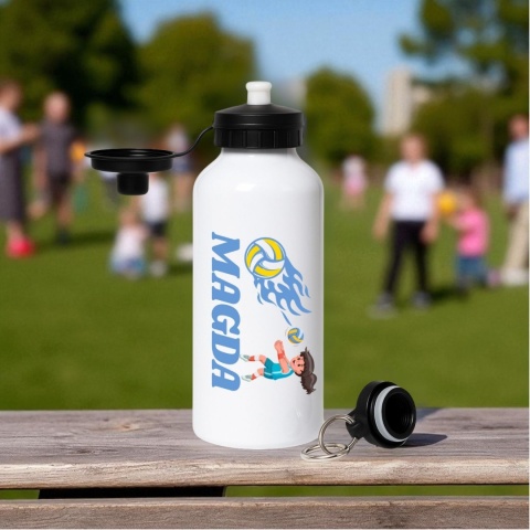 Bidon z nadrukiem Butelka na wodę Trening Sport Szkoła z Imieniem