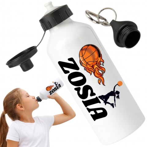 Bidon z nadrukiem Butelka na wodę Trening Sport Szkoła z Imieniem