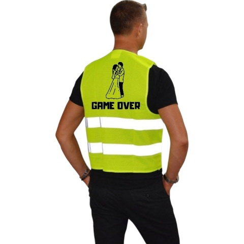 Kamizelka odblaskowa imprezowa premium na imprezę wieczór kawalerski