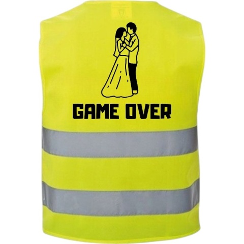 Kamizelka odblaskowa imprezowa premium na imprezę wieczór kawalerski