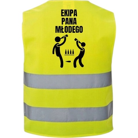 Kamizelka odblaskowa imprezowa premium na imprezę wieczór kawalerski