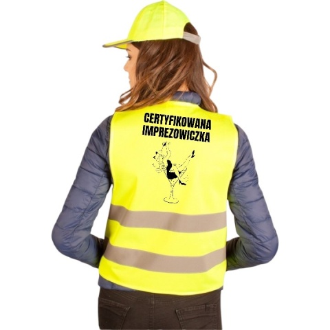 Kamizelka odblaskowa imprezowa premium na imprezę wieczór panieński