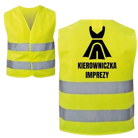 Kamizelka odblaskowa imprezowa premium na imprezę wieczór panieński