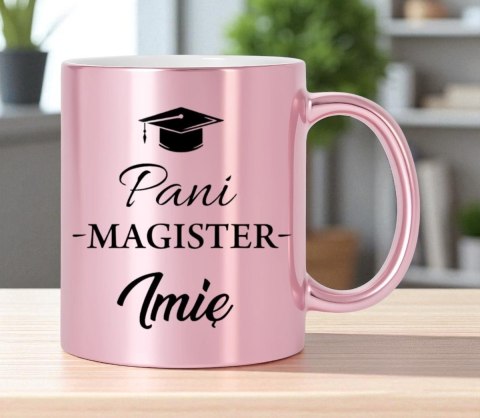 Kubek premium z nadrukiem prezent pani magister imię oryginalny upominek