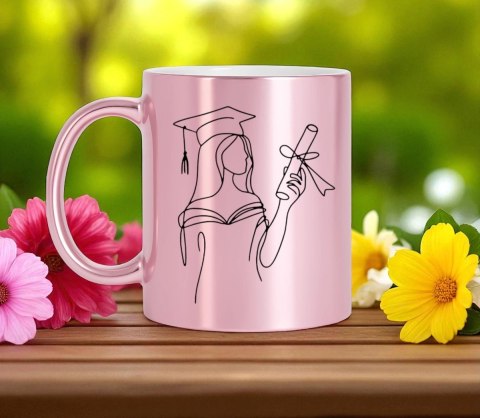 Kubek premium z nadrukiem prezent pani magister imię oryginalny upominek