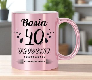 Kubek prezent na 40 urodziny kobiety koleżanki mamy z dowolnym imieniem