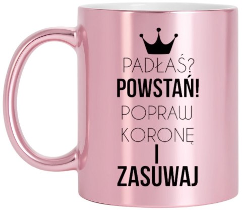 Kubek różowy premium dla żony koleżanki dziewczyny Walentynki urodziny