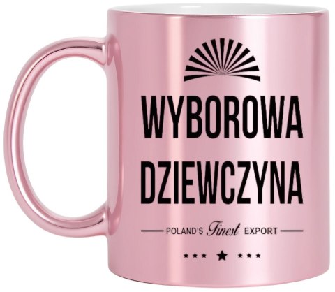 Kubek różowy premium dla żony koleżanki dziewczyny Walentynki urodziny