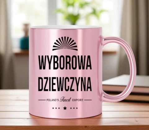 Kubek różowy premium dla żony koleżanki dziewczyny Walentynki urodziny