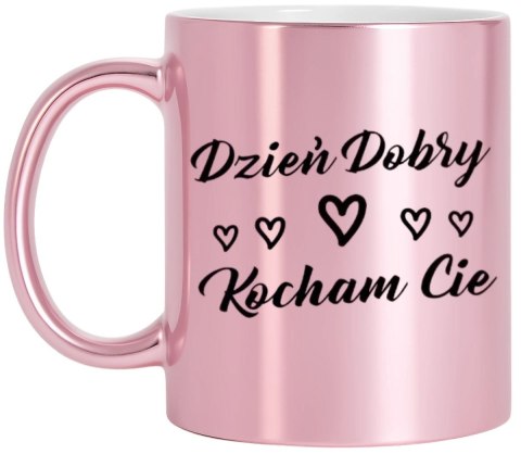Kubek różowy premium dla żony koleżanki dziewczyny Walentynki urodziny