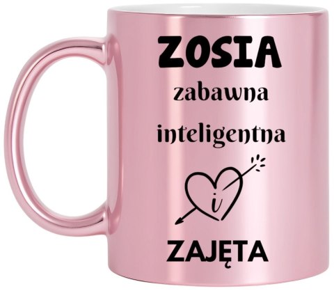 Kubek różowy premium prezent dla żony koleżanki dziewczyny urodziny