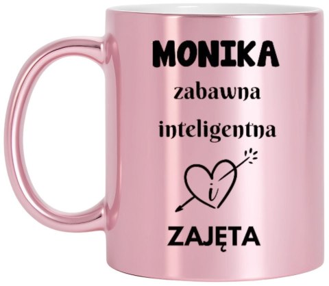 Kubek różowy premium prezent dla żony koleżanki dziewczyny urodziny