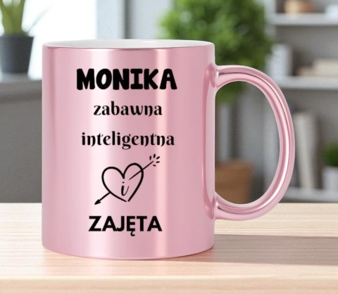 Kubek różowy premium prezent dla żony koleżanki dziewczyny urodziny