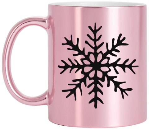 Kubek różowy premium prezent świąteczny Boże Narodzenie mikołajki