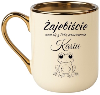 Kubek PREMIUM prezent dla KOLEŻANKI Z PRACY z imieniem śmieszny upominek