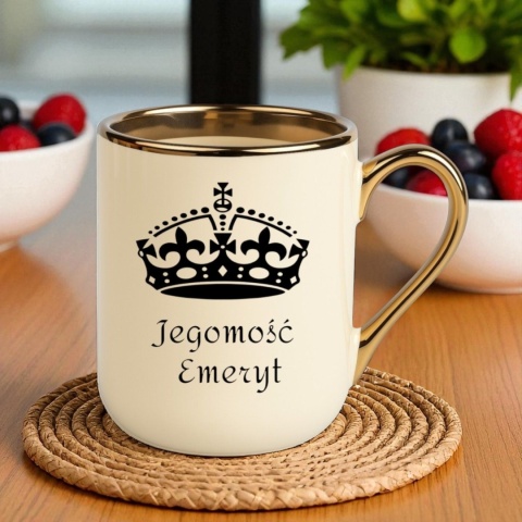 Kubek PREMIUM śmieszny prezent dla EMERYTA zakończenie pracy Emerytura