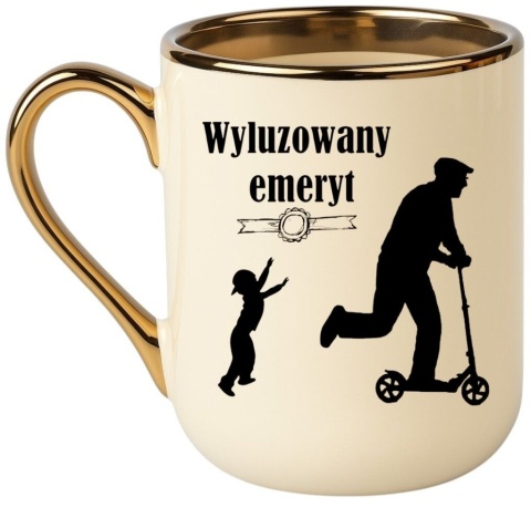 Kubek PREMIUM śmieszny prezent dla EMERYTA zakończenie pracy Emerytura