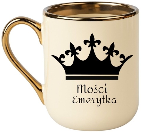 Kubek PREMIUM śmieszny prezent dla EMERYTKI zakończenie pracy Emerytura