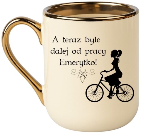 Kubek PREMIUM śmieszny prezent dla EMERYTKI zakończenie pracy Emerytura