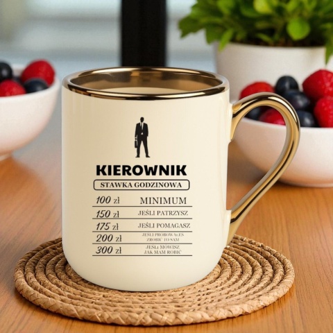 Kubek PREMIUM śmieszny prezent dla KIEROWNIKA SZEFA DYREKTORA