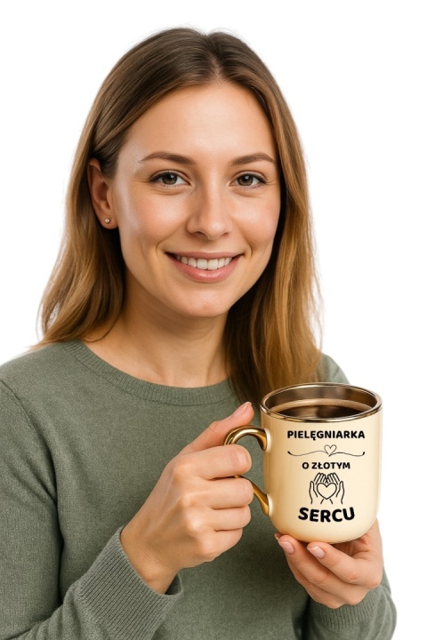 Kubek PREMIUM z dedykacją wyjątkowy elegancki prezent dla PIELĘGNIARKI