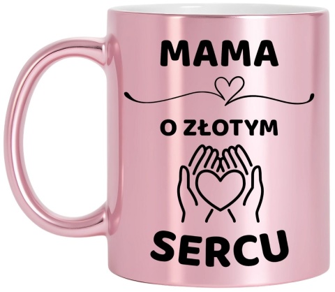 Kubek różowy z dedykacją wyjątkowy prezent dla MAMY