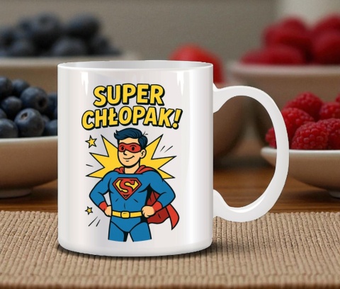 Kubek z nadrukiem prezent Dzień CHŁOPAKA dla kolegi chłopca urodziny wzory