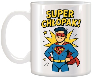 Kubek z nadrukiem prezent Dzień CHŁOPAKA dla kolegi chłopca urodziny wzory
