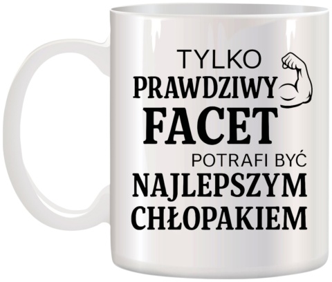 Kubek z nadrukiem prezent Dzień CHŁOPAKA dla kolegi urodziny różne wzory