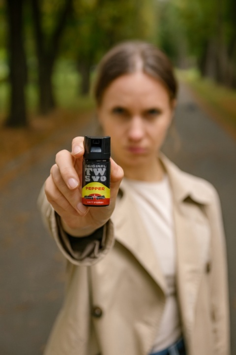 Gaz Pieprzowy Gaz Obronny Mocny Niemiecki Hoernecke TW500 Chmura OC10% 40ml