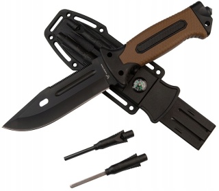 HASTAA NÓŻ TAKTYCZNY WOJSKOWY MYŚLIWSKI KRZESIWO OSTRZAŁKA KOMPAS SURVIVAL