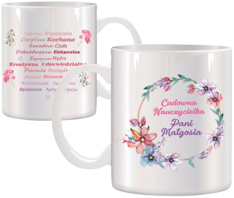 KUBEK PREZENT DZIEŃ NAUCZYCIELA WYCHOWAWCY NAUCZYCIELKI Z IMIENIEM