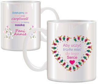 KUBEK PREZENT DZIEŃ NAUCZYCIELA WYCHOWAWCY NAUCZYCIELKI Z IMIENIEM