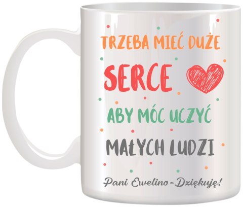 KUBEK Z IMIENIEM PREZENT NA DZIEŃ NAUCZYCIELA WYCHOWAWCY PRZEDSZKOLANKI