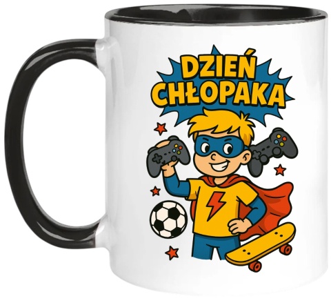 Kubek z nadrukiem prezent Dzień CHŁOPAKA dla kolegi chłopca urodziny wzory
