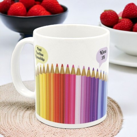 KUBEK Z NADRUKIEM PREZENT DLA NAUCZYCIELA WYCHOWAWCY PRZEDSZKOLANKI