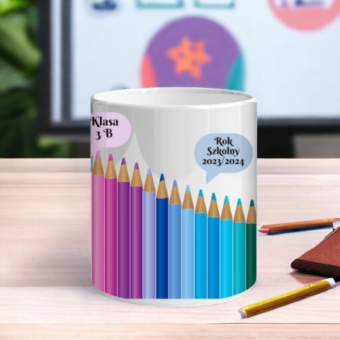 KUBEK Z NADRUKIEM PREZENT DLA NAUCZYCIELA WYCHOWAWCY PRZEDSZKOLANKI