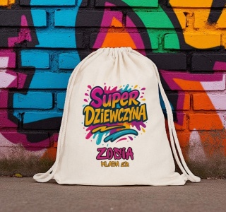 Plecak PREMIUM dla Dziewczynki worek na buty kapcie do szkoły przedszkola