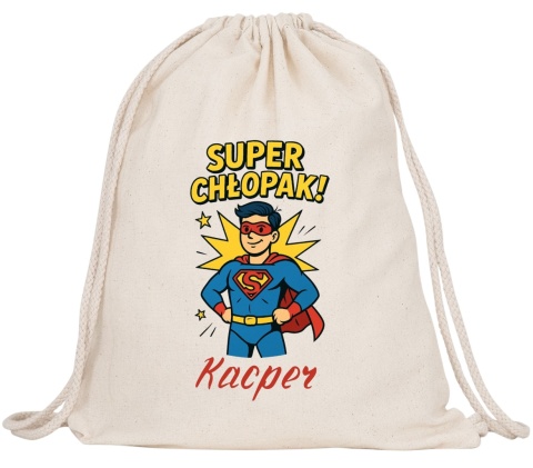 Plecak PREMIUM na Dzień Chłopaka worek na buty kapcie do szkoły przedszkola