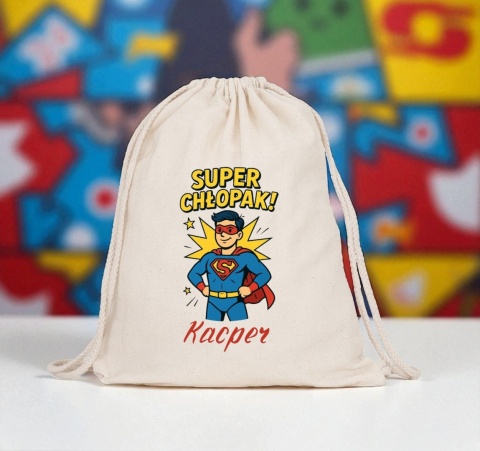 Plecak PREMIUM na Dzień Chłopaka worek na buty kapcie do szkoły przedszkola