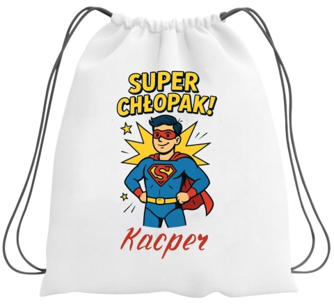 Plecak z imieniem Dzień Chłopaka worek na buty kapcie do szkoły przedszkola