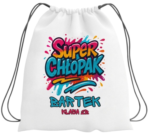 Plecak z imieniem Dzień Chłopaka worek na buty kapcie do szkoły przedszkola