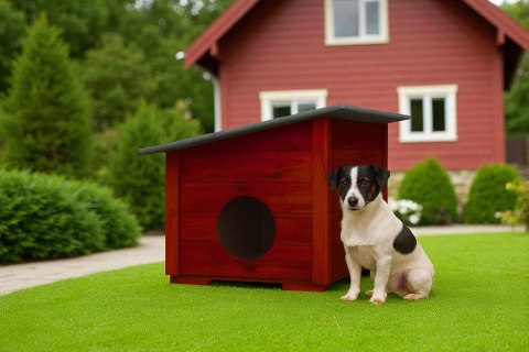 BUDA DREWNIANA OCIEPLANA DLA PSA KOTA PREMIUM S MAŁA PALISANDER