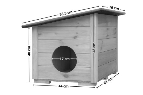 BUDA DREWNIANA OCIEPLANA DLA PSA KOTA PREMIUM S MAŁA PINIA