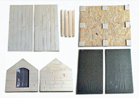 BUDA DREWNIANA OCIEPLANA DLA PSA PREMIUM XXL BARDZO DUŻA 106x88x97 HEBAN