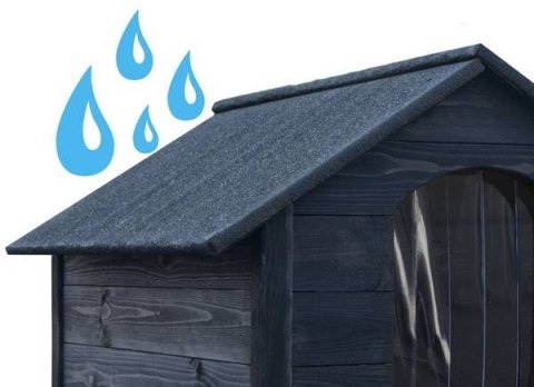 BUDA DREWNIANA OCIEPLANA DLA PSA PREMIUM L ŚREDNIA 85x60x60 HEBAN