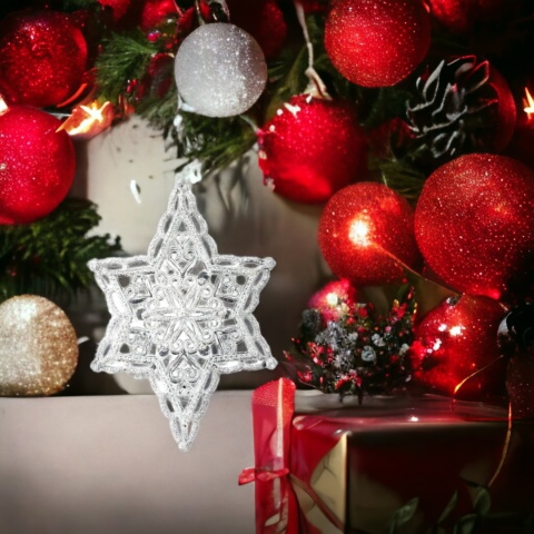 Bombka choinkowa ozdoba świąteczna zawieszka 12cm